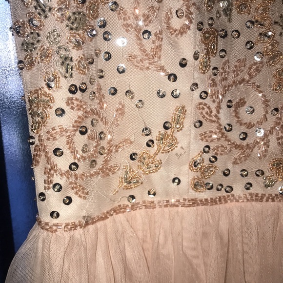 Pink Beaded Dress (Prom) - Picture 4 of 6